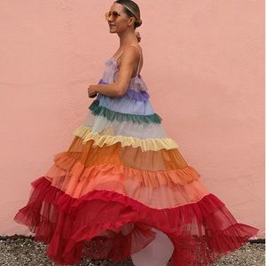 Needle and Thread x Jasmine Hemsley Rainbow Dress